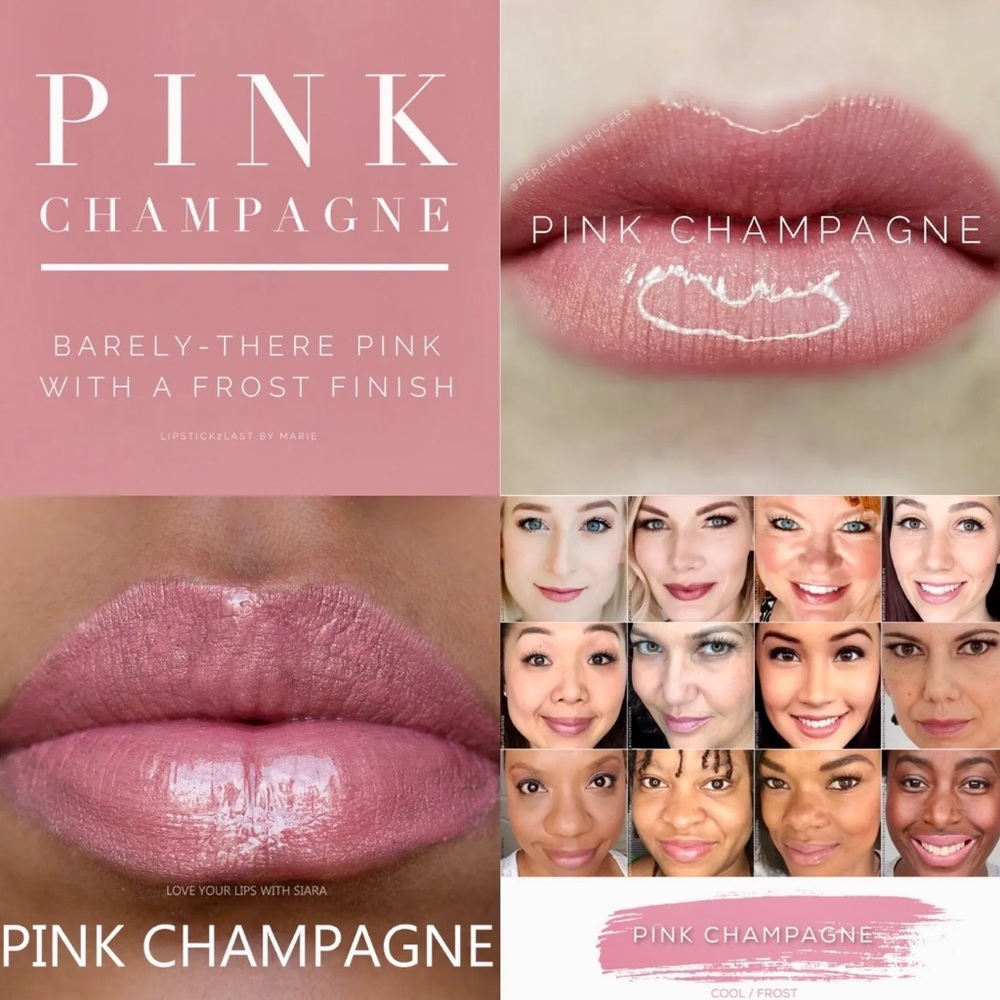 2-PACK LIPSENSE LIP COLOR *PINK CHAMPAGNE* SeneGence WATERPROOF Lipstick